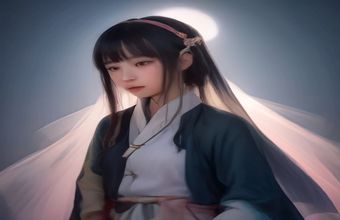 橙色渐变抽象图形，代表真实与表演之间的连续谱，配合叫床现象真实性讨论，性健康科普配图